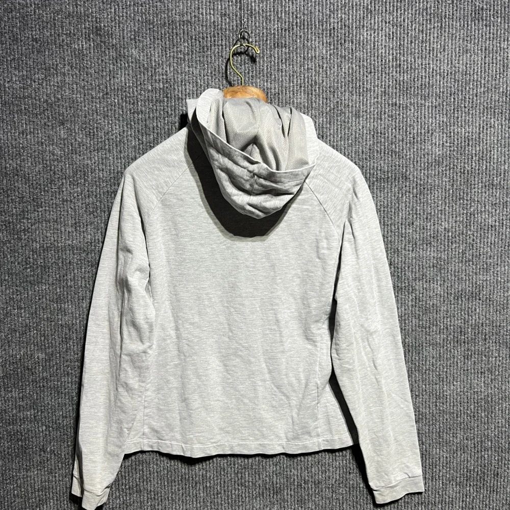 Vintage Nike Full Zip Hoodie Kids Size L 12-14 Grey Swoosh Logo‎ Athletic Y2K